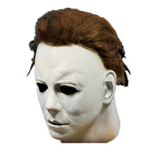 Michael Myers Mask 1978 Full Head Scary Horror Murderer Halloween Cosplay Latex picture