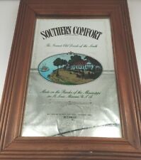 Vintage 1960s Southern Comfort Mirror Whiskey Bar pub sign 10.5