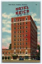 Gadsden Alabama AL Postcard Hotel Reich Exterior Building c1940 Vintage Antique picture