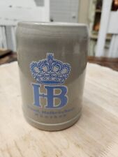Vintage HB Hofbrauhaus Beer Stein Mug Stoneware 0.5L Munched Germany picture
