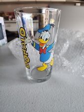 Vintage Disney Donald Duck Disney Clear Glass 16oz picture