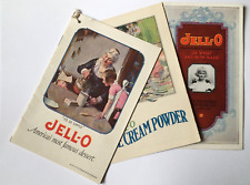 1923 JELL-O Dessert & Ice Cream Powder Recipe Pamphlets History Lot of 3 Genesee picture