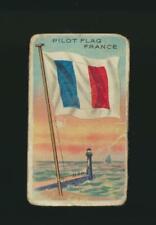 1909-11 T59 Flags Of All Nations Recruit Blue Back Pilot Flag France picture