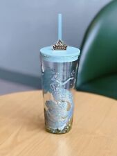 Starbucks China 2022 Anniversary Ocean Siren Mermaid Glass Cup Tumbler 20oz picture