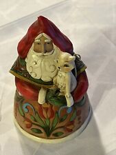 Jim Shore Purrfect Christmas Figurine Santa with Cat Heartwood Creek 4022911 picture