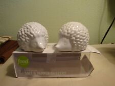 Adorable White Hedgehogs Salt and Pepper Shakers-Kitchen-Dinning-Wildlife--(T) picture