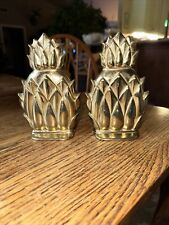 Newport brass NB-2 Virginia Metalcrafters pineapple bookends picture