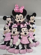 Minnie And Mickey Mouse Plush Lot Of 7 picture