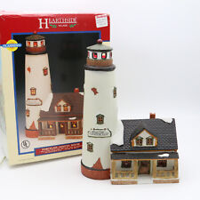 Lemax White Cliff Lighthouse Flashing Plymouth Corners Lighted House Coastal '97 picture