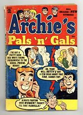 Archie's Pals 'n' Gals #2 VG- 3.5 1954 picture