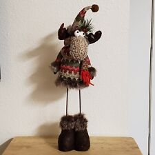Stuffed Fabric Christmas Moose 20 