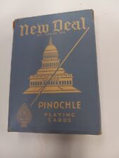 Vintage Pinochle Deck ( NEW DEAL ) Made in USA COMPLETE 1950's picture