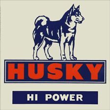 HUSKY HI POWER GAS OIL DOG LOGO 12