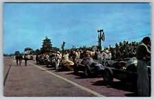 RPPC 500 Mile Speedway Indy Indianapolis Race Cars Ind Vintage PostCard  - C5 picture