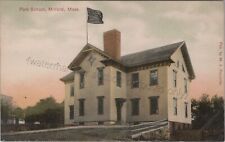 Milford, MA - Park School House - Vintage Worcester Co, Massachusetts Postcard picture