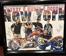 Orange County Choppers Motorcycles Autographed By All FIVE GUYS. FRAMED. RARE picture