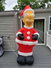 Gemmy 8ft Airblown Inflatable Christmas Homer Simpson Santa picture