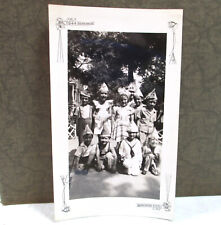 1940s 1944 Photo B&W Children Birthday Party Paper Hats Professional Photograph picture