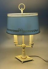 VINTAGE ANTIQUE FRENCH STYLE TOLE PAINTED BOUILLOTTE TABLE LAMP picture