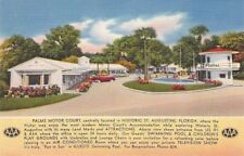  Postcard Palms Motor Court St Augustine Florida picture