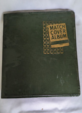 Vintage Match Cover Album with 80 Various Matchbook Covers picture