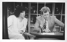 Howard Stern Television Appearance with David Letterman Vintage RPPC Postcard picture