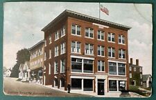 1908 The Townsend Block, Boothbay Harbor Maine Postcard picture