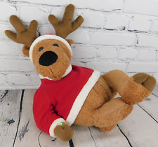 Avon 2010 Lounging Christmas Reindeer Animated DONT WORRY BE HAPPY Plush Singing picture