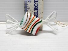 Vintage Handmade Worked Glass Candy Ornament  picture