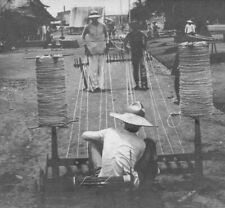 Rope Making Manila RPPC Postcard Occupational Philippines PostKarte Real Photo  picture