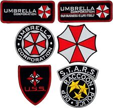 Resident Evil Umbrella Corporation Costume Patch (6PC BUNDLE -iron on sew on) picture