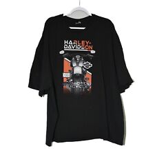Harley Davidson Boston, MA Mens T-Shirt Black Cotton Short Sleeve Crew Neck picture