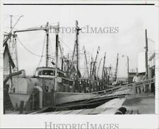 1975 Press Photo Port Isabel, Texas, Shrimp Boats - hpa42770 picture