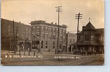 RPPC Real Photo Postcard Kentucky Earlington Louisville & Nashville depot - Bank picture