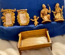 Vintage Fontanini Nativity MangerSet Italy 6 Piece 1983 & 1991 picture