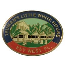 Vintage Truman Little White House Key West Florida Scenic Travel Souvenir Pin picture