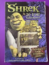 DEADSTOCK (2001) Shrek 30 Foil Valentine Cards Sealed picture