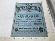orig GEYER'S STATIONER nov 7, 1878 #38; 20pgs+covers- PENS & MORE picture