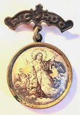 Antique Ricordo Baptismal Pin picture
