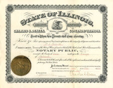 State of Illinois Certificate signed by Charles S. Deneen, Governor of Illinois  picture