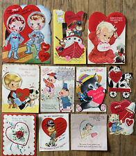 11 Vintage 1950's 1960s Valentines Cards Scrapbooking Crafters picture