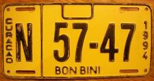 SINGLE BON BINI, CURACAO LICENSE PLATE - 1994 - N 57-47 picture