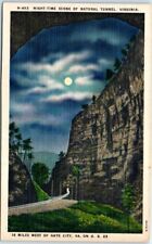 Postcard - Night-Time Scene Of Natural Tunnel - Virginia picture