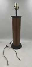 Vintage GRUVWOOD Table Lamp Mid Century Modern Wood Slats Mod 18