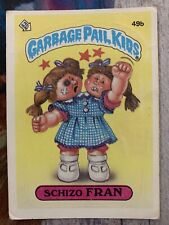 1985 Topps Garbage Pail Kids Series 2 #49b SCHIZO FRAN picture