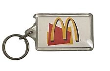 VTG Retro McDonald's Clear Acrylic Keychain With Manufacturers McDonald’s Logo picture