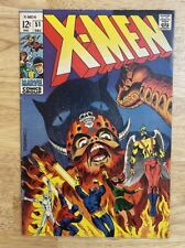 🔥 1968 X-Men 51 Mid Grade 1st app of Erik the Red. Silver Age Key Marvel picture