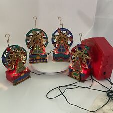 VTG Mr Christmas Holiday Ferris Wheel Lighted Musical Animated Works READ picture