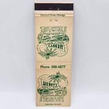 Vintage Matchbook Heddy's Hawaiian Bamboo Bar Echo Lake Pennsylvania picture