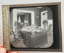 President Roosevelt Washington DC White House private office desk GLASS SLIDE picture